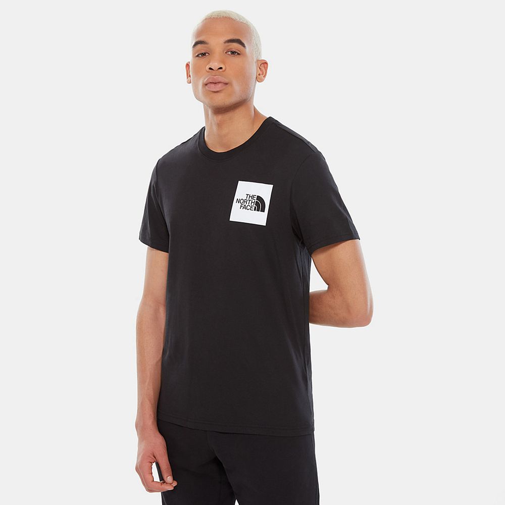 The North Face T-Shirts Mens Australia - The North Face Fine Black (KDQ-970658)